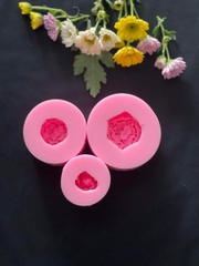 Khuôn Silicon - Hoa Hồng Nở - Set 3 - Thái D17 - D18 - D19