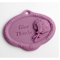Khuôn Silicon - Chữ Give Thanks - Kèm Hoa
