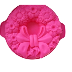 Khuôn Silicon - Đế - Hoa Nơ Lớn 23cm