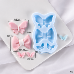Khuôn Silicon - Cái Nơ Bướm - 4.3cm x 1.8cm