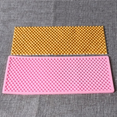 Khuôn Silicon - Viền Mảng 2D - Hạt Tròn Nút 25x10cm