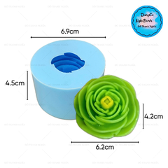 Khuôn Silicon - Hoa Mẫu Đơn - Mẫu Đơn Cánh Vòng 6.2cm