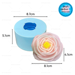 Khuôn Silicon - Hoa Mẫu Đơn - Mẫu Đơn Cánh Vòng 8.1cm