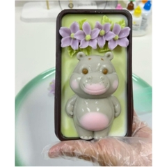 Khuôn Silicon - Động Vật - Gấu To 9cm Vui Vẻ