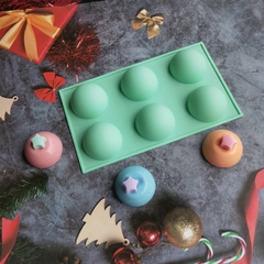 Khuôn Silicon - Mochi - Cầu - Kim Cương - Cầu 6.5cm H4 6c