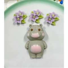 Khuôn Silicon - Động Vật - Gấu To 9cm Vui Vẻ