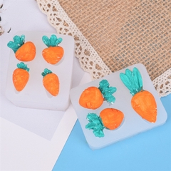 Khuôn Silicon - Rau Củ - Cà Rốt 4c - 4.4X3.7cm
