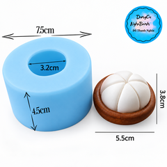 Khuôn Silicon - Trái Cây - Măng Cụt - 1 Nữa