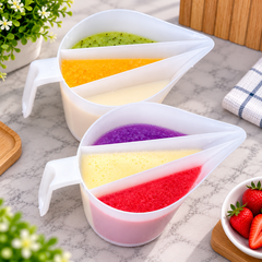 Ca Chia Ngăn Nhựa - Có Tay Cầm - 3 Ngăn 750ml