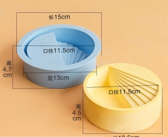 Khuôn Silicon - Đế Bậc Thang Tròn 13cm
