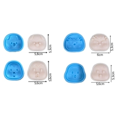 Khuôn Silicon - Mặt Em Bé - SET 4 Cuter nhỏ 5-6cm