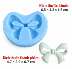 Khuôn Silicon - Cái Nơ - 4.7cm 1c