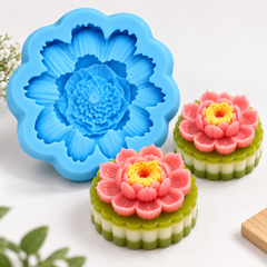 Khuôn Silicon - Hoa Sen Thái Nở - Hoa Sen 9cm Mã B