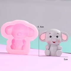 Khuôn Silicon Động Vật Con Voi 5cm