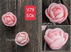 Khuôn Silicon - Hoa Hồng Lai - Hồng Trà V79 - 3cm