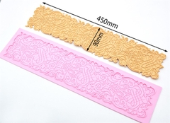 Khuôn Silicon - Viền Mảng Họa Tiết - Ren Cổ Điển 45x9cm