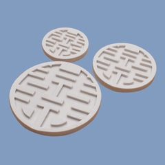 Khuôn Silicon - Chữ Song Hỷ - Tròn 11.5cm
