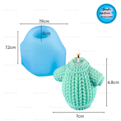 Khuôn Silicon - Quần Áo - Áo Len 7cm