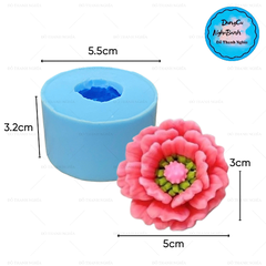 Khuôn Silicon - Hoa Mẫu Đơn K2 4cm