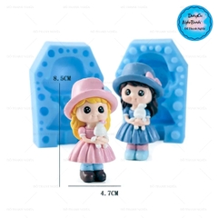 Khuôn Silicon - Em Bé - Công Chúa #24 2 Mảnh 8.5cm