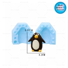 Khuôn Silicon - Động Vật - Chim Cánh Cụt 2 Mảnh 3.5cm