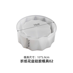 Khuôn Silicon - Bình Hoa - Chậu Hoa Sọc Đứng