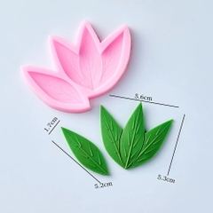 Khuôn Silicon - Lá Cành -Mầm Tre Trúc 4c