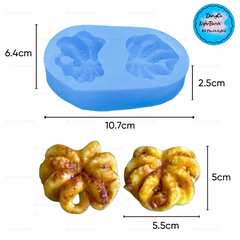 Khuôn Silicon - Món Ăn - Con Bạch Tuộc 2c 5.5cm