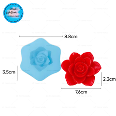 Khuôn Silicon - Hoa Cúc - Cánh Thẳng - 7.6cm