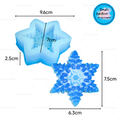 Khuôn Silicon - Noel - Cánh Tuyết Noel - Họa Tiết Cong 8cm