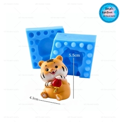 Khuôn Silicon - Động Vật - Con Cọp Con Hổ Lồng Đèn 2 Mảnh 6cm