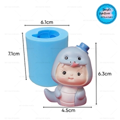 Khuôn Silicon - Động Vật - Con Rắn Đội Nón 6.3cm
