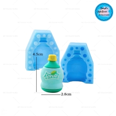 Khuôn Silicon Nước Uống Chai Sprite 2 Mảnh 4.5cm