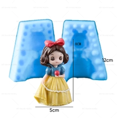 Khuôn Silicon - Em Bé - Công Chúa #21 2 Mảnh 8cm
