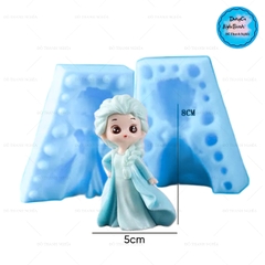 Khuôn Silicon - Em Bé - Công Chúa #15 2 Mảnh 8cm