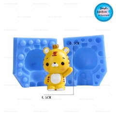 Khuôn Silicon - Động Vật - Con Cọp Con Hổ Đứng 2 Mảnh 6.5cm