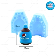 Khuôn Silicon Nước Uống Chai Peps1 Cola 2 Mảnh 4.5cm