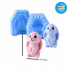 Khuôn Silicon - Động Vật - Con Thỏ 2 Mảnh 6cm