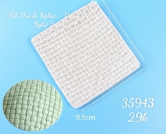 Khuôn Silicon - Viền Mảng Tròn - #3 Mặt Đan Sợi Mì 9.2cm