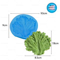 Khuôn Silicon - Rau Củ - Lá Cải Xoắn 8.5cm