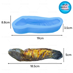Khuôn Silicon - Món Ăn - Cá Trê Khứa Chiên 18cm