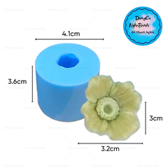 Khuôn Silicon - Hoa Cúc Đồng Tiền - Cánh Thẳng - 3.2cm