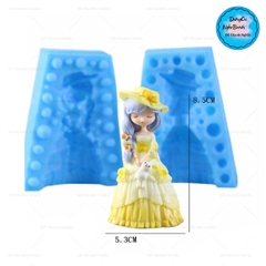 Khuôn Silicon - Em Bé - Công Chúa #5 2 Mảnh 8.5cm