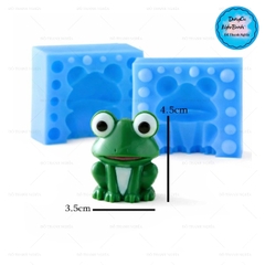Khuôn Silicon - Động Vật - Ếch Ngồi 2 Mảnh 4.5cm