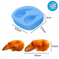 Khuôn Silicon - Món Ăn - Càng Cua 2c 9cm