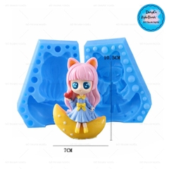 Khuôn Silicon - Em Bé - Công Chúa #18 2 Mảnh 8cm