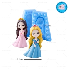 Khuôn Silicon - Em Bé - Công Chúa #9 2 Mảnh 8.5cm