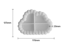 Khuôn Silicon - Mặt Kiểu Hạt Tròn - Đám Mây 17cm
