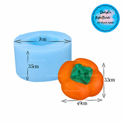 Khuôn Silicon - Trái Cây - Hồng 4.9cm