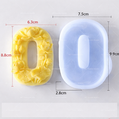 Khuôn Silicon - Số Hoa 0-9 - Số 0